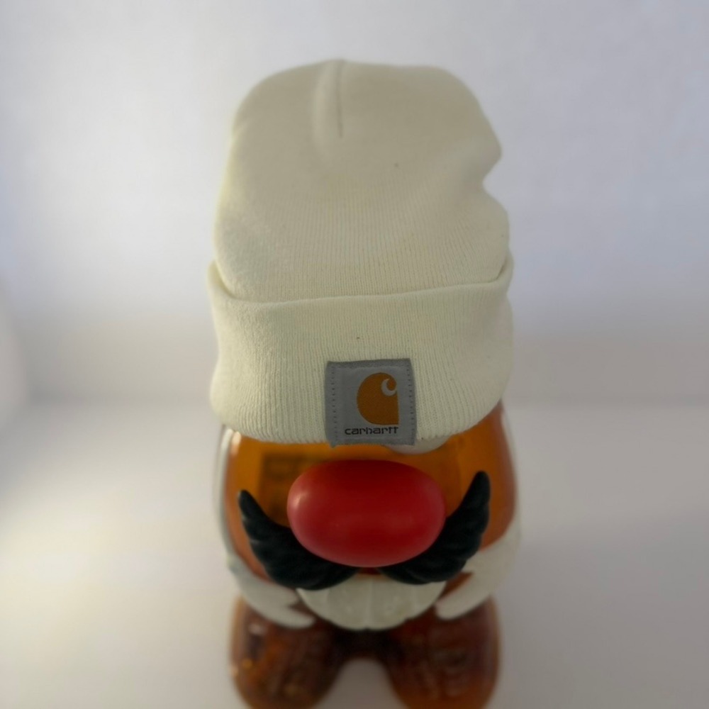 Carhartt A18 Watch Hat Beanie Cream Off White Ribbed Knit Acrylic OSFA Mens